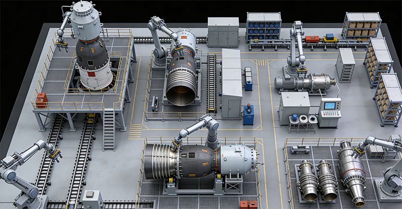 智能化軍工生產線沙盤